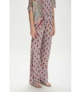 Pantaloni ampi stampa Hearts
