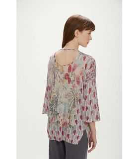 Oversized sweater with Hearts print double use