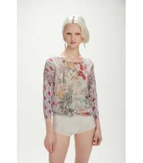 Light jumper with Hearts print double use