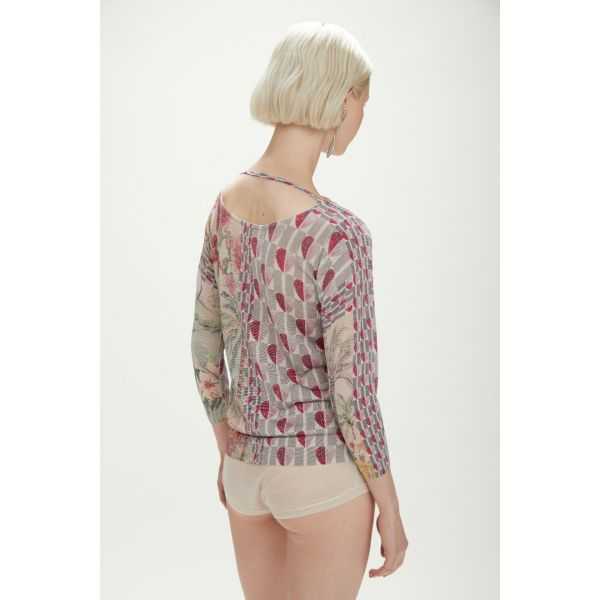 Light jumper with Hearts print double use
