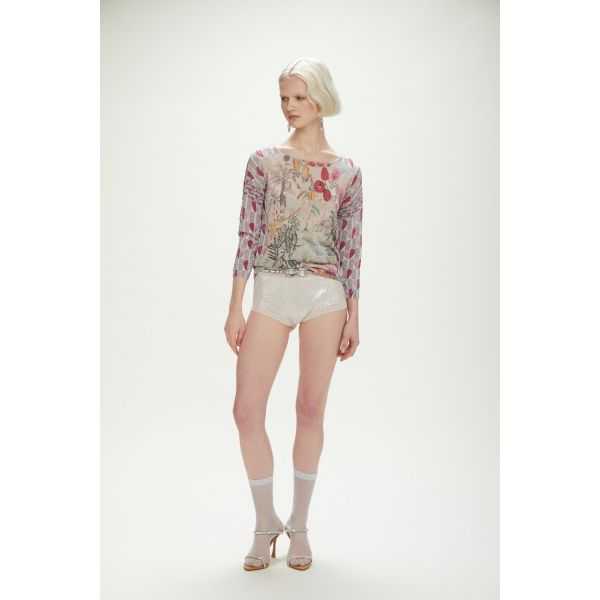 Light jumper with Hearts print double use