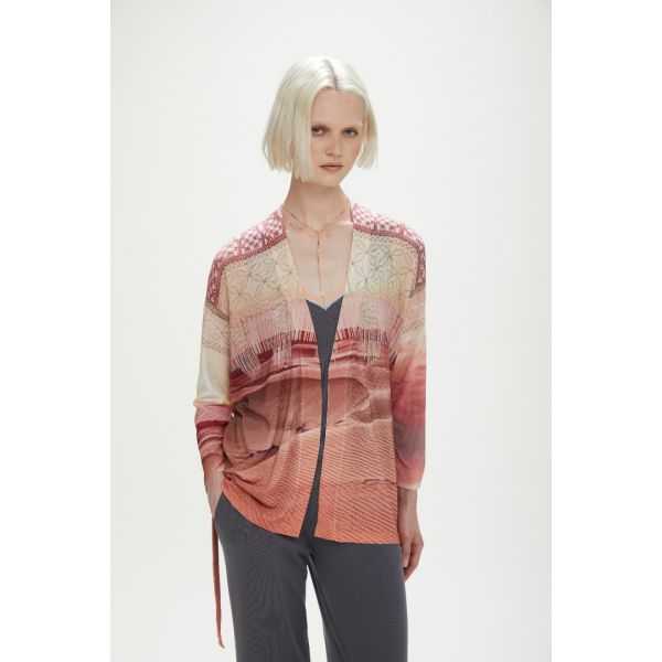 Kimono jacket with Desert print
