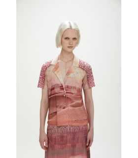 Short sleeve shirt with Desert print