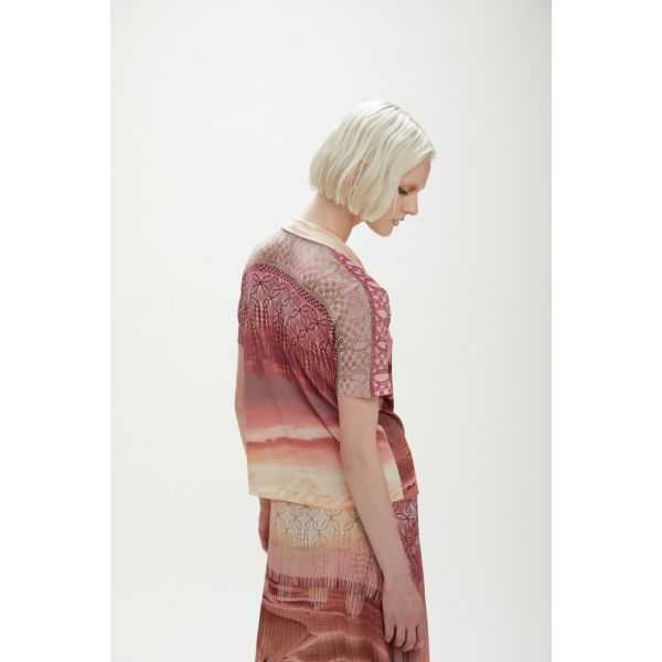 Short sleeve shirt with Desert print