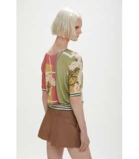 Printed oversized t-shirt double use