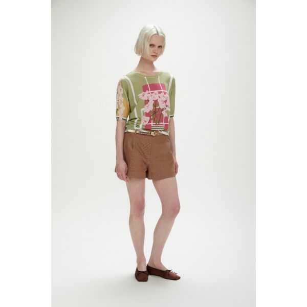 Printed oversized t-shirt double use