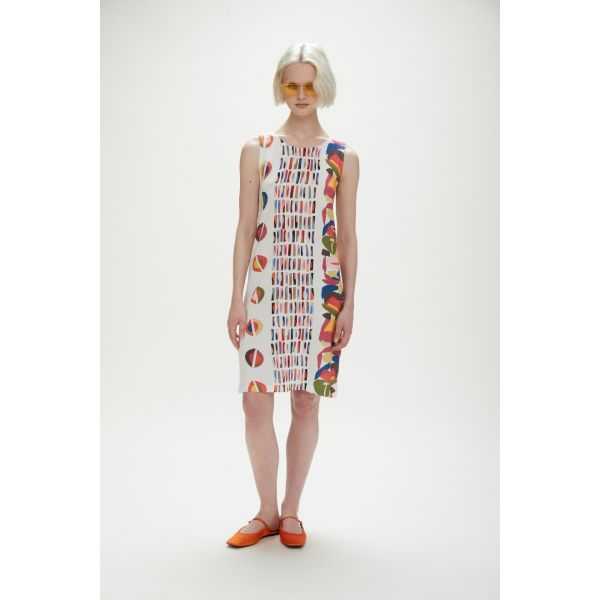 Double use versatile printed dress