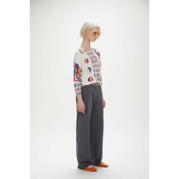 Light pullover with Pop print double use