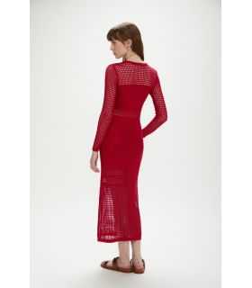 Knitted mesh dress