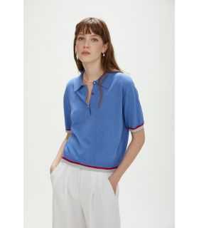 Polo shirt with contrasting edges