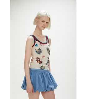 Top tank with Fantasy print