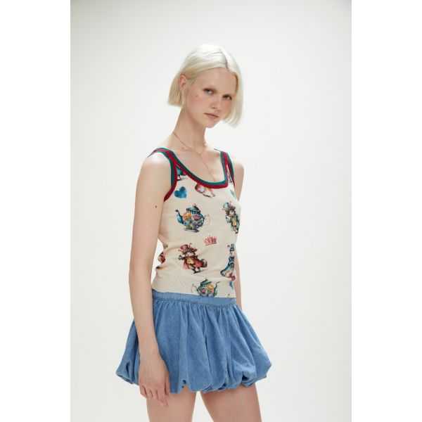 Top tank with Fantasy print