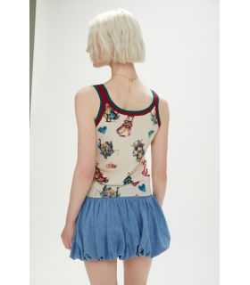 Top tank with Fantasy print