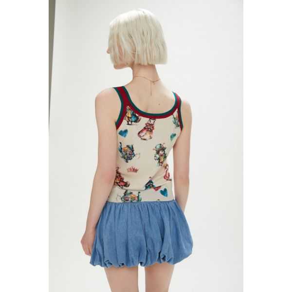 Top tank with Fantasy print
