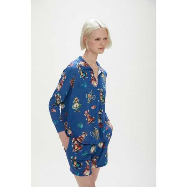 Shirt oversized fit with Fantasy print