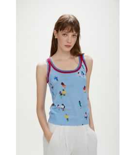 Tank top with digital print People