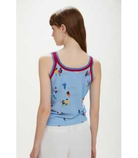 Tank top with digital print People