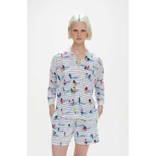 Shirt with People print