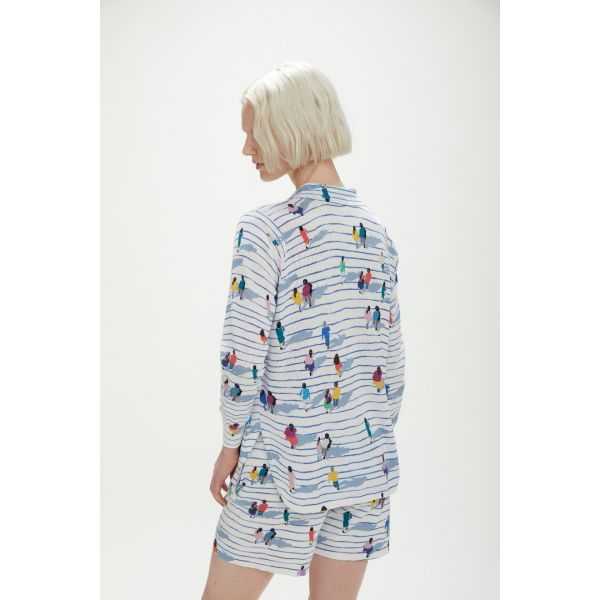 Shirt with People print