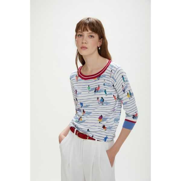 Jumper with People print