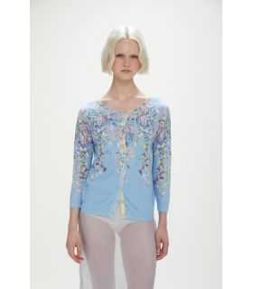 Light cardigan with floral pattern