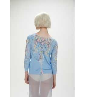 Light cardigan with floral pattern