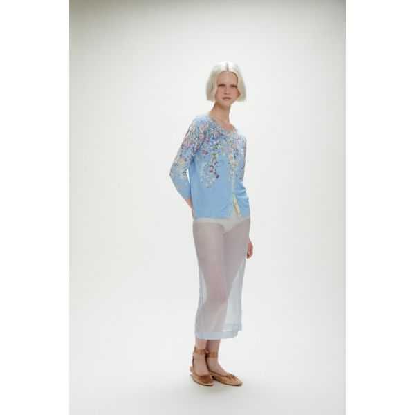 Light cardigan with floral pattern