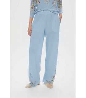Pantaloni con Stampa Floreale