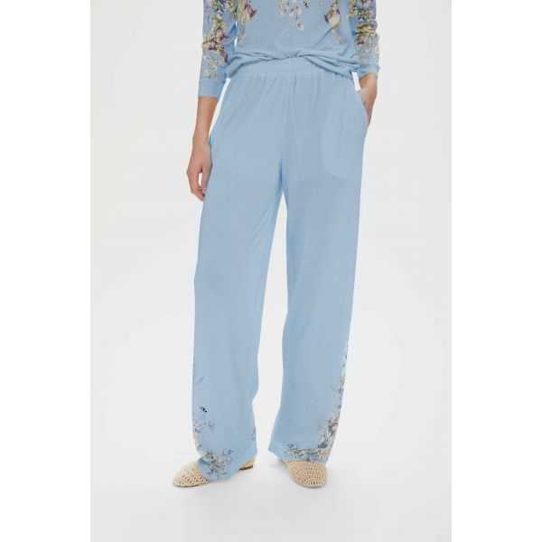 Pantaloni con Stampa Floreale
