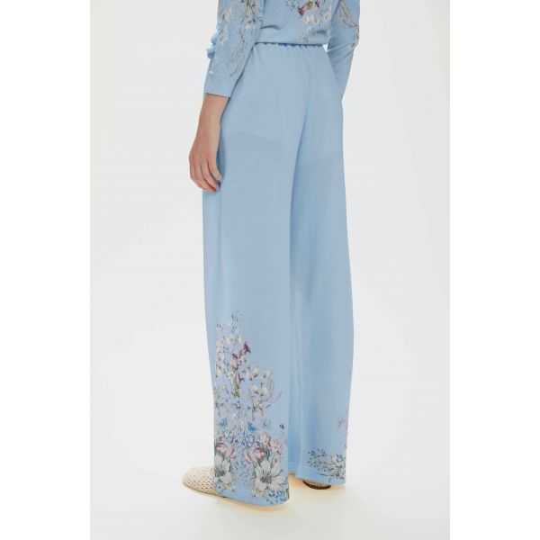 Pantaloni con Stampa Floreale