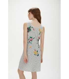 Printed dress with spring flowers