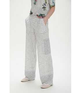 Loose and light printed trousers