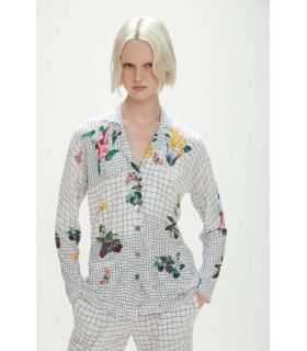 Jacket Shirt with Spring print