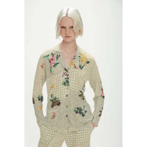 Jacket Shirt with Spring print