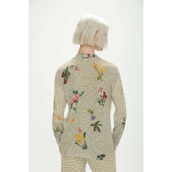 Jacket Shirt with Spring print