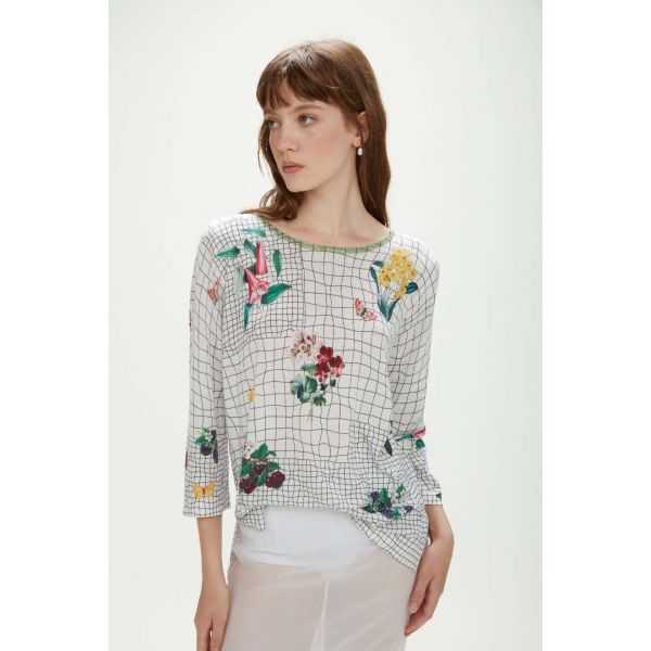 Printed versatile oversize jumper