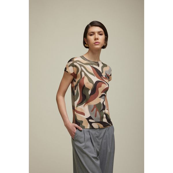 Twin set with Camouflage pattern