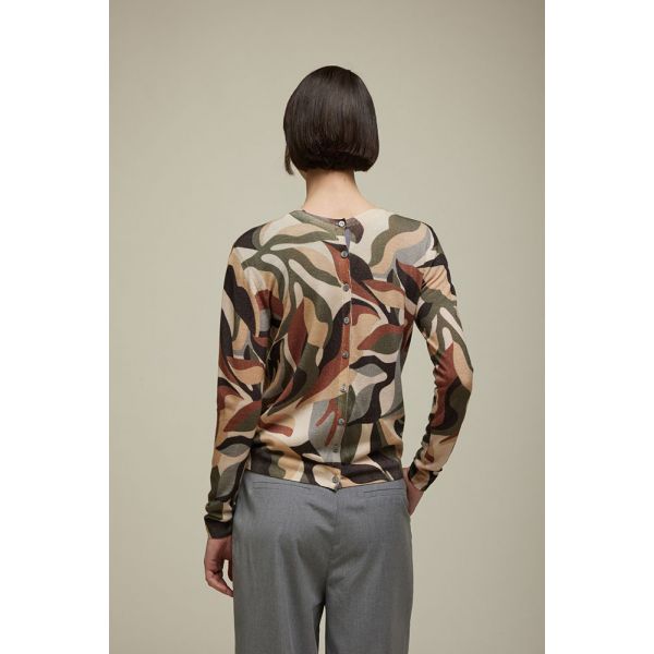 Cardigan Stampa Camouflage Double Use