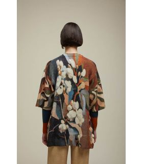 Short sleeves Cardigan with Camouflage design