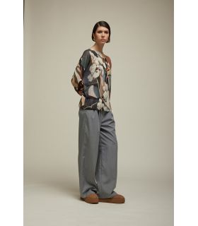 Pull girocollo Over Pattern Camouflage