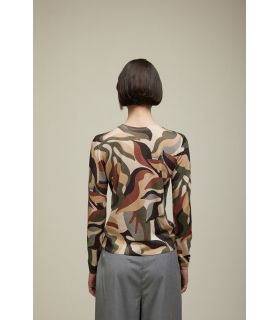 Creweneck Pull with Camouflage print double use