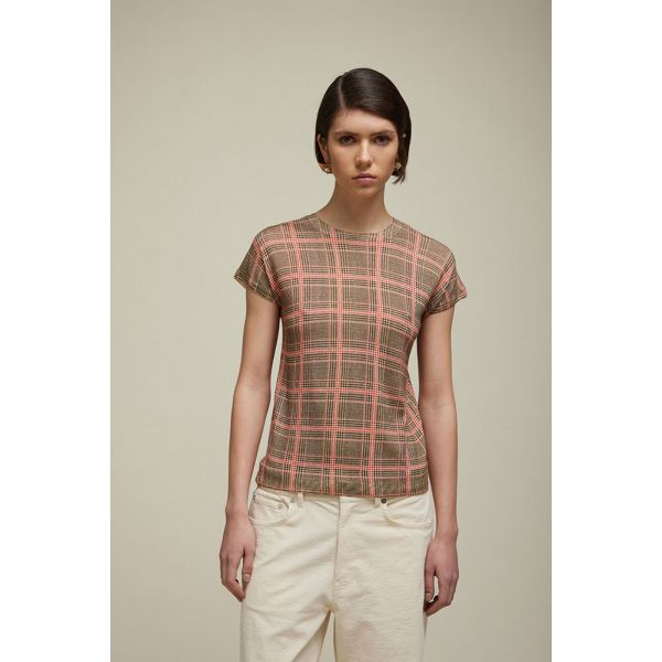 Twin set with Glen check pattern