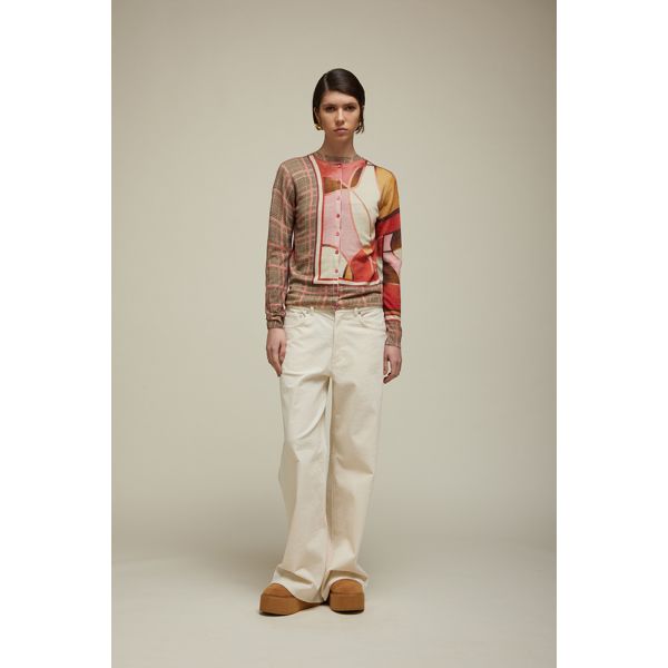 Cardigan Fantasia Principe Galles Double Use