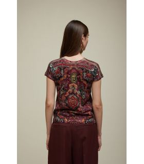 Short sleeved kimono with Carpet Pattern double use