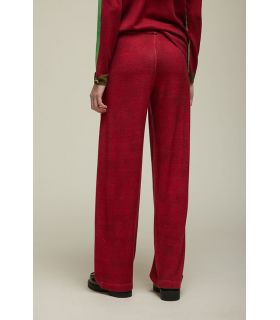 Trousers with Fake solid color pattern