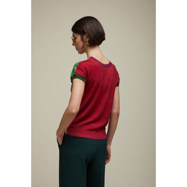 Twin Set Stampa Falso Unito Bicolore