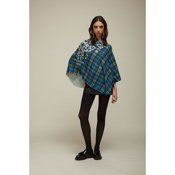 Poncho Fantasia Tartan Double Use