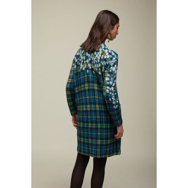Coat with Tartan print