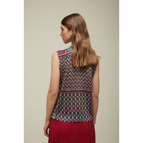 Twin Set with Ties Print (B238+B239) Double Use