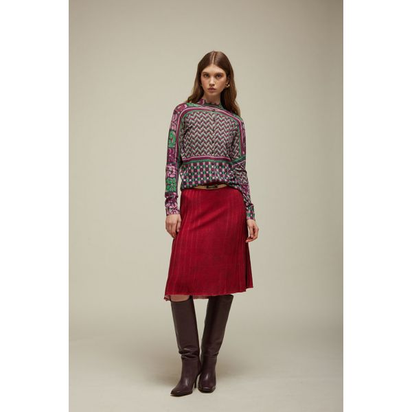 Cardigan with Ties Pattern Double Use